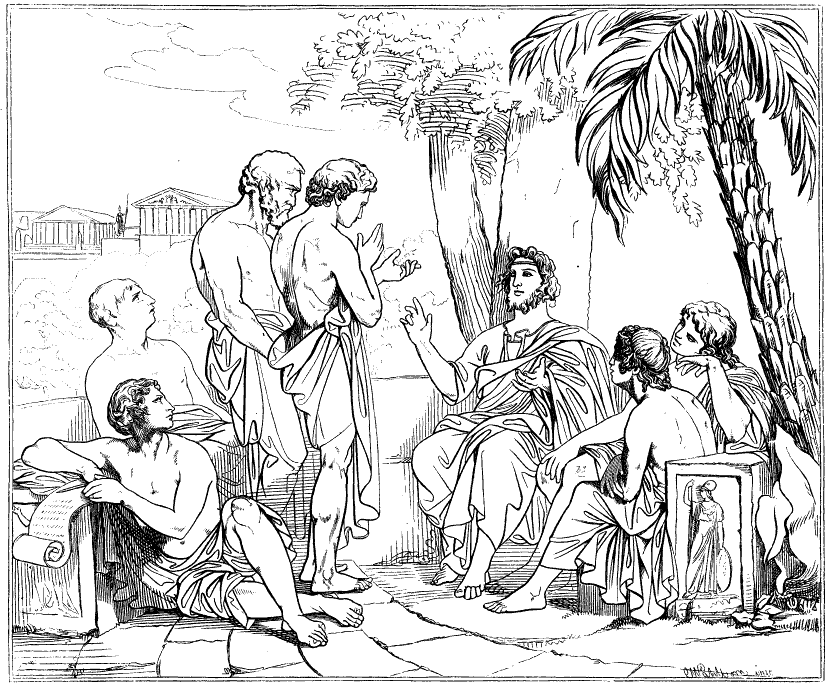 Plato and students. Just good friends.