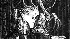 Monstrous nonsense: from the original illustration of the Jabberwock from Lewis Carroll’s Through The Looking Glass