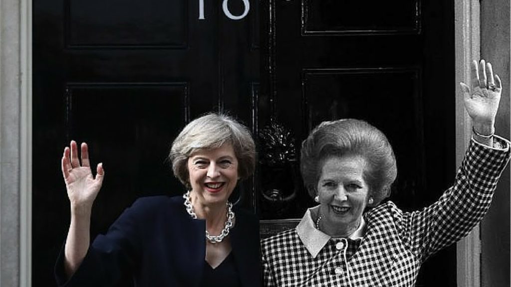 May and Thatcher: two more recent harridans, though their gender has nothing to do with policy or nature