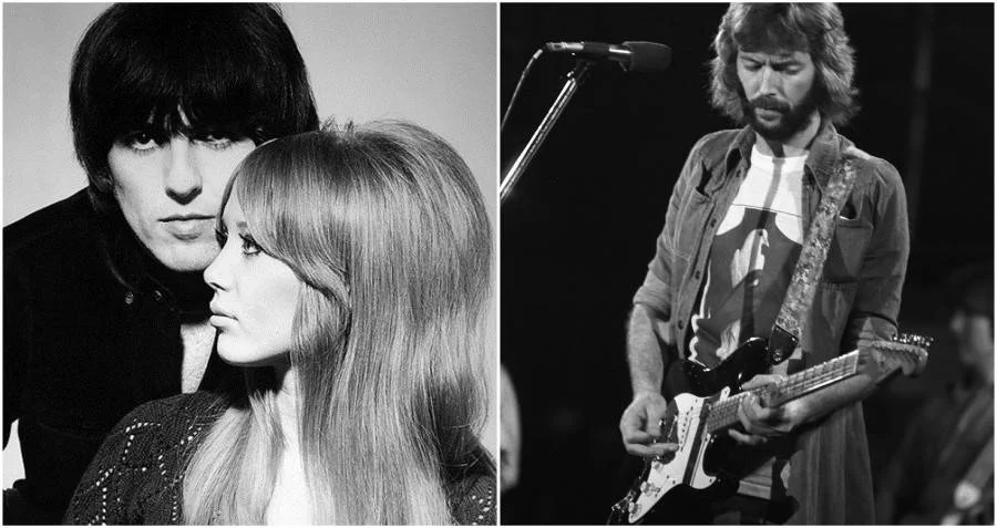 George and Pattie Harrison, and a jealous Eric Clapton