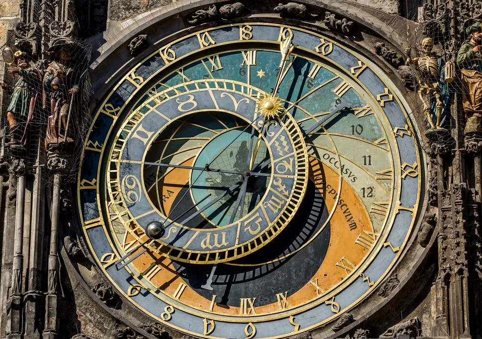 Gregorian Calendar clock in Prague