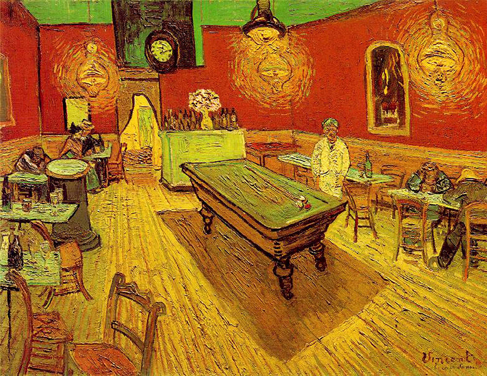 Vincent Van Gogh’s La Cafe De La Nuit (The Night Cafe), Place Lamartine, Arles, September 1888