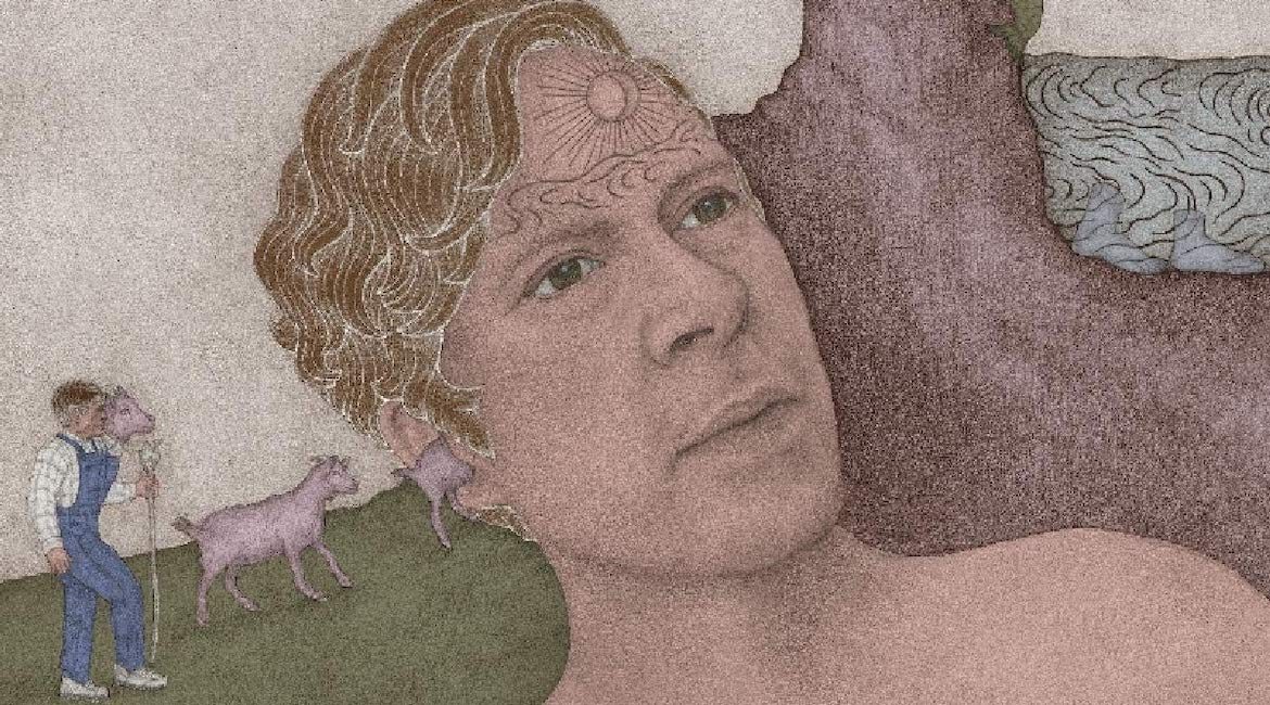Strong likeness: detail from the cover of Bill Callahan’s Shepherd In A Sheepskin