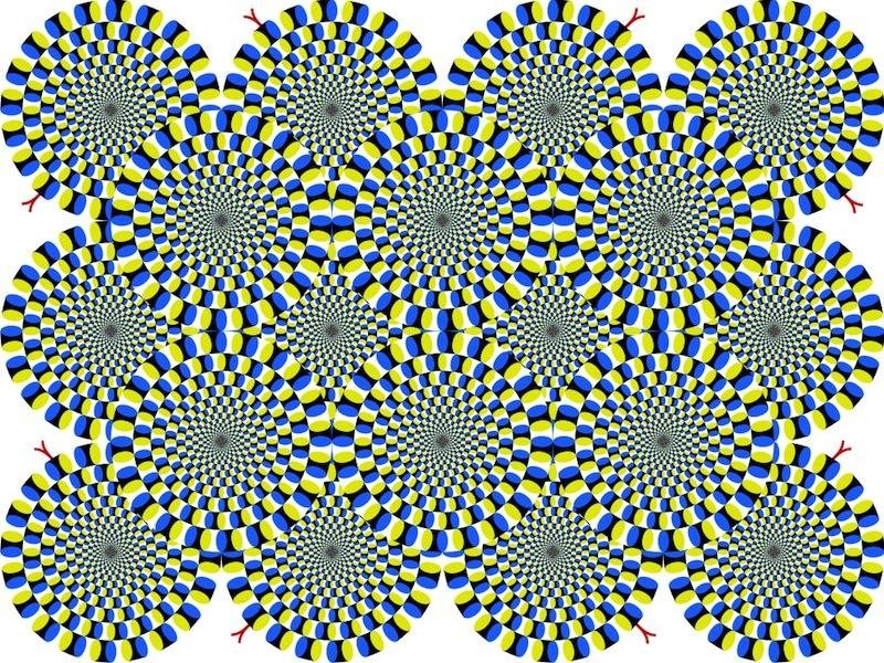 A still image creating peripheral drift