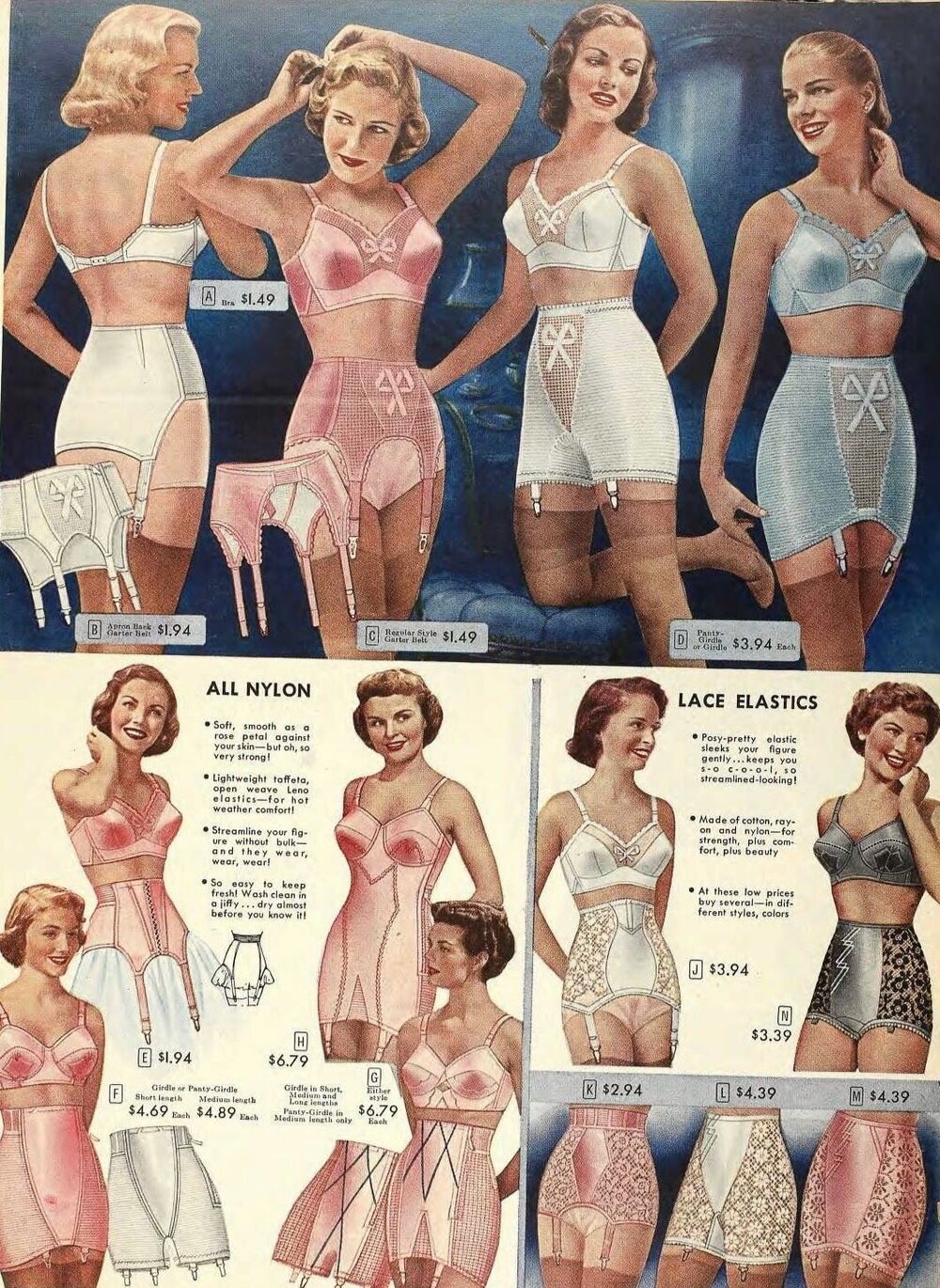 1950s Ladies Lingerie Porn - Playlists: songs about underwear â€” Song Bar