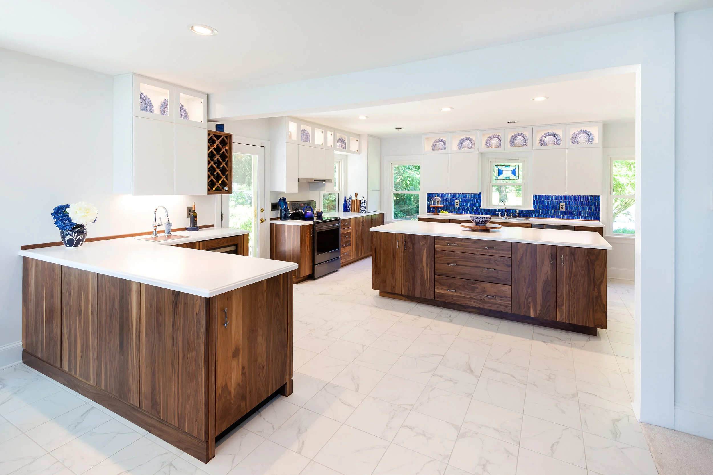 Contemporary Walnut Kitchen