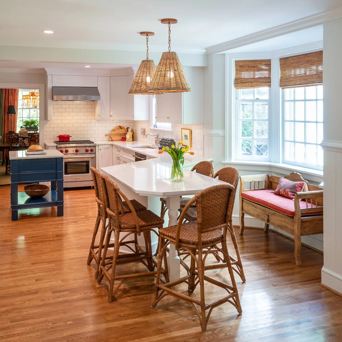 Traditional Kitchen With A Splash Of Color
