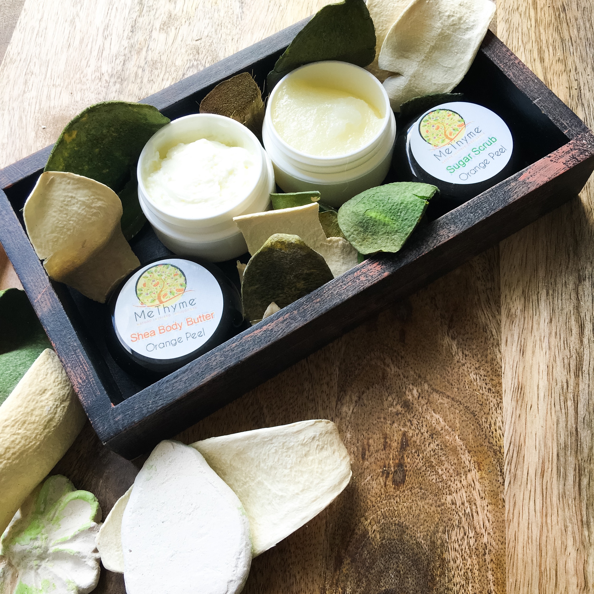 Me Thyme Orange Peel Sugar Scrub & Shea Body Butter