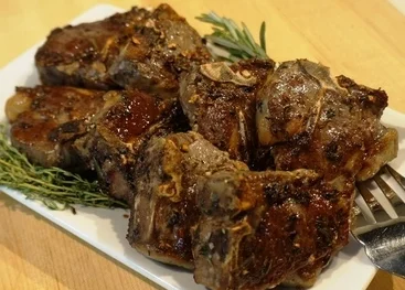 Making Herb Roasted Lamb Chops