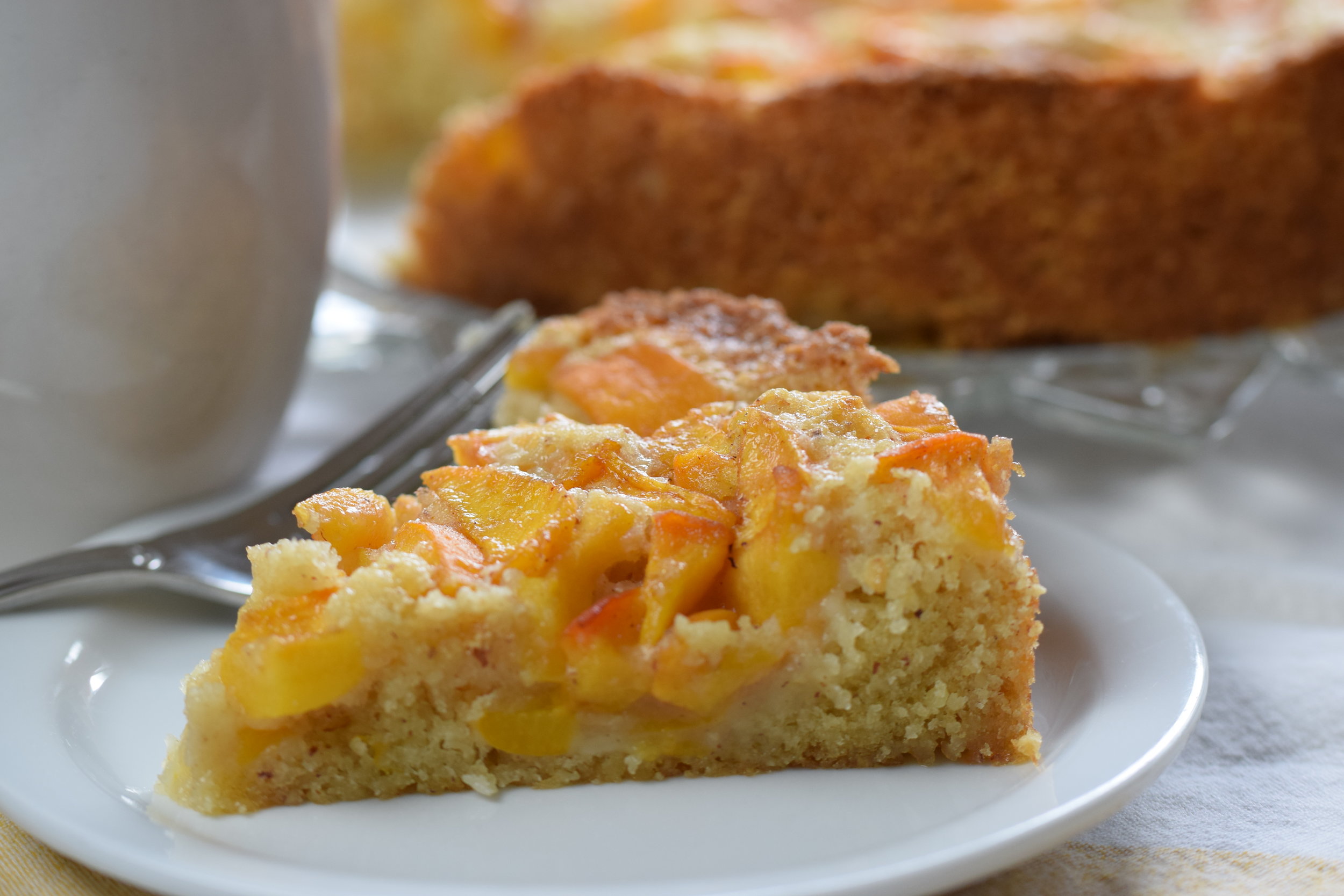 Summer Peach & Almond Cake