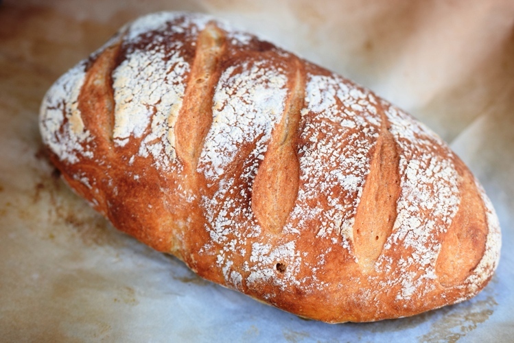 No-Knead Crusty Country White Bread