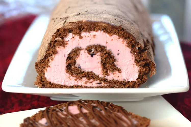 Chocolate Ice Cream Cake Roll