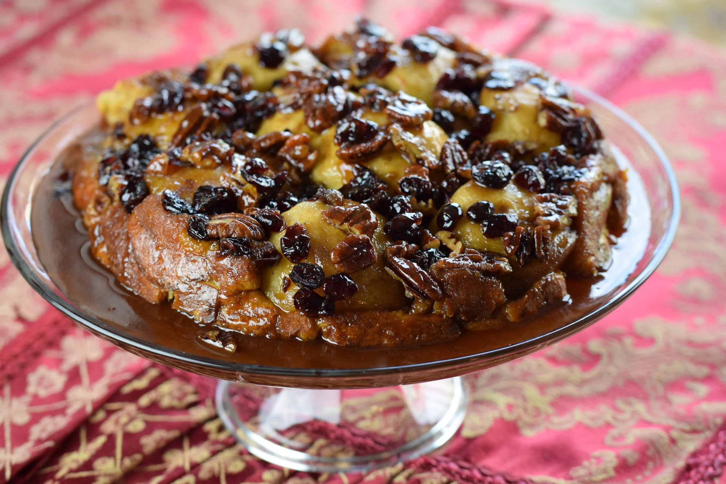 "Tarte Tatin" French Toast with Pecans & Cranberries