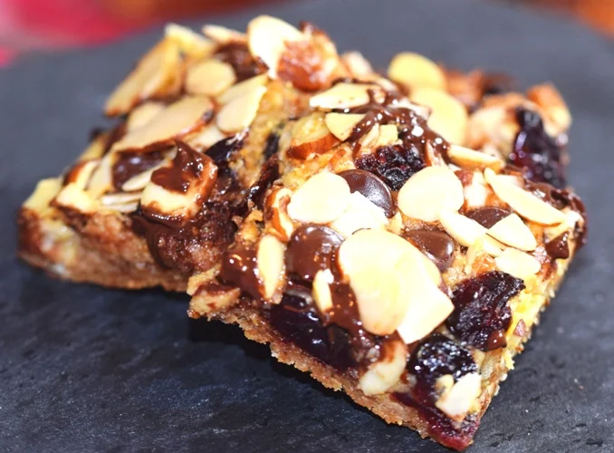 Dark Chocolate & Sour Cherry Eve's Bars