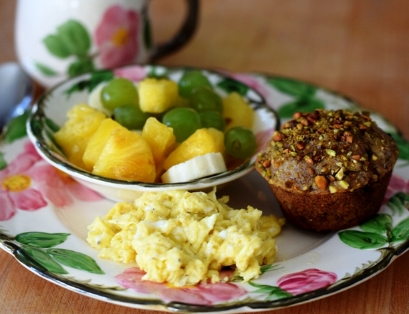 Toasted Pistachio & Honey Muffins