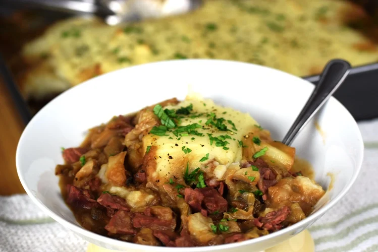 Corned Beef & Cabbage Shepherd's Pie