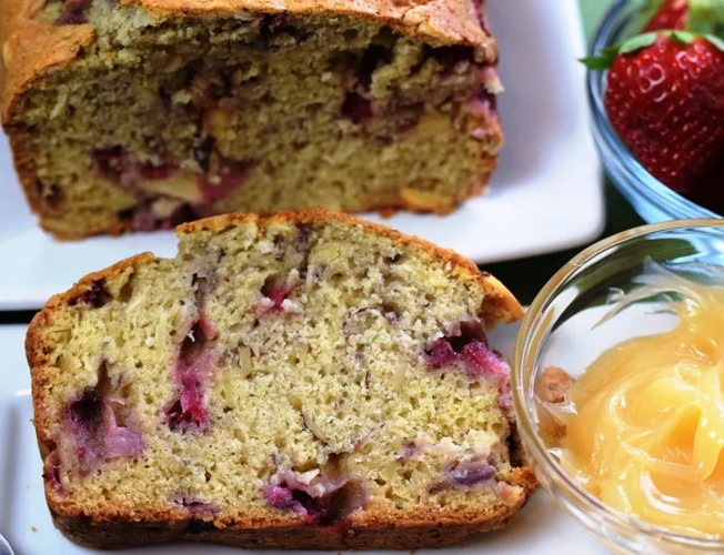 Fresh Strawberry Tea Bread