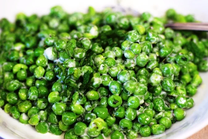 Spring Peas with Cream & Mint