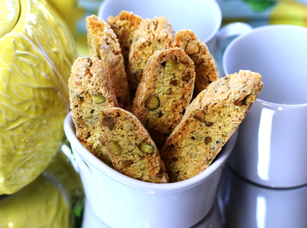 Lemon-Pistachio Biscotti