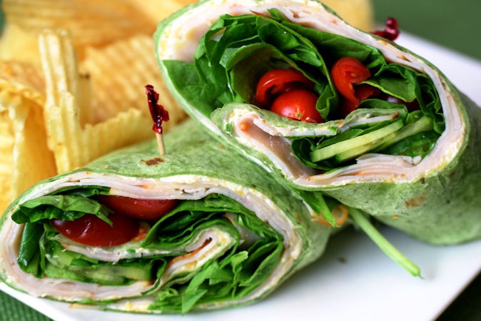 Feast's Chicken Roll-Up made with deli roasted chicken