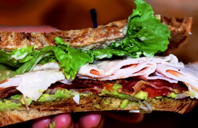 Turkey Avocado Club Sandwich