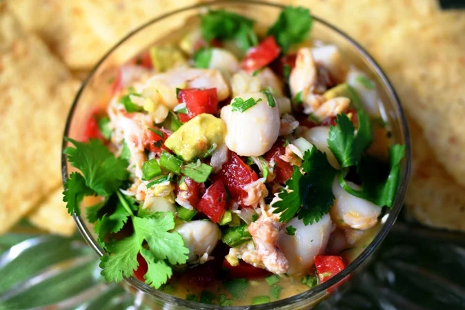 Cool Crab & Scallop Ceviche