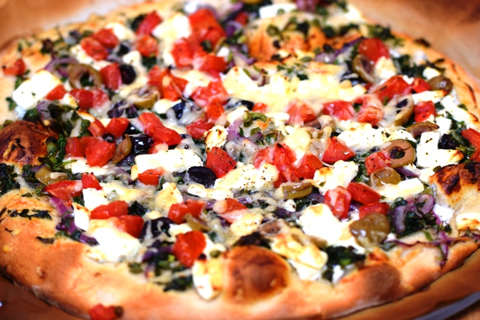 Homemade Greek Pizza