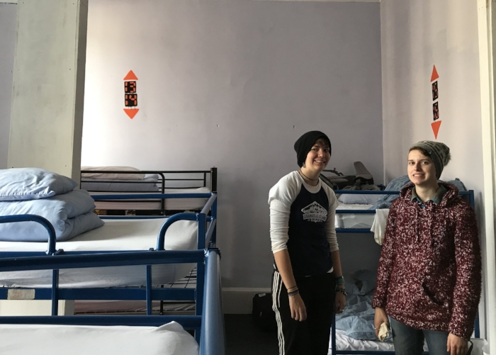 BAD HOSTEL. literally we were afraid to touch anything and slept with at least 16 other people.
