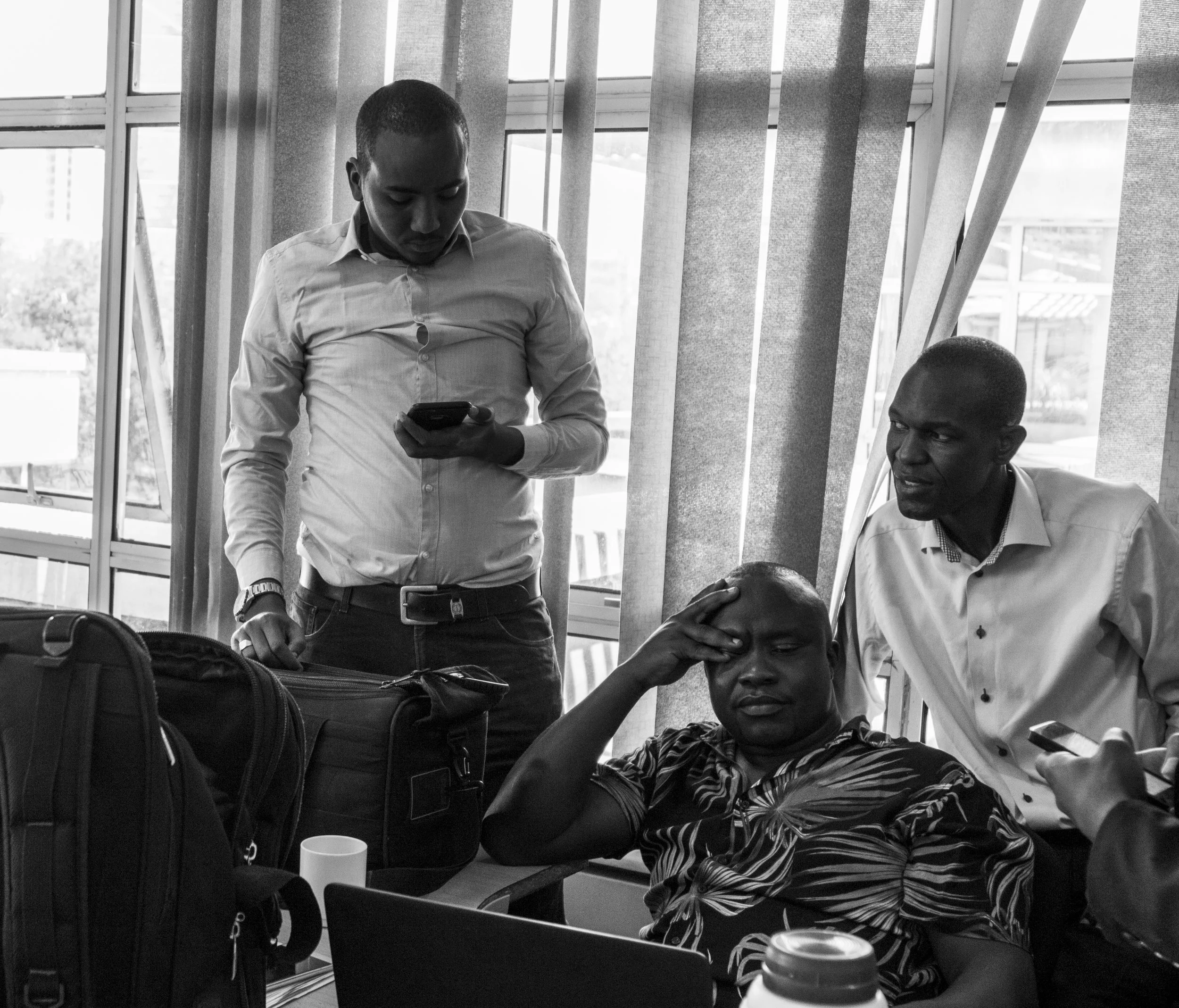 waiting in the office for odinga to show up