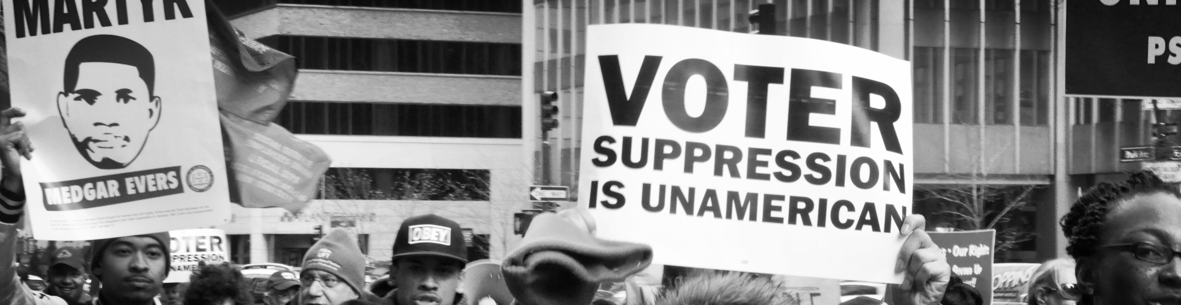 " December 10 march for voting rights " by Michael Fleshman is licensed under CC BY-SA 2.0