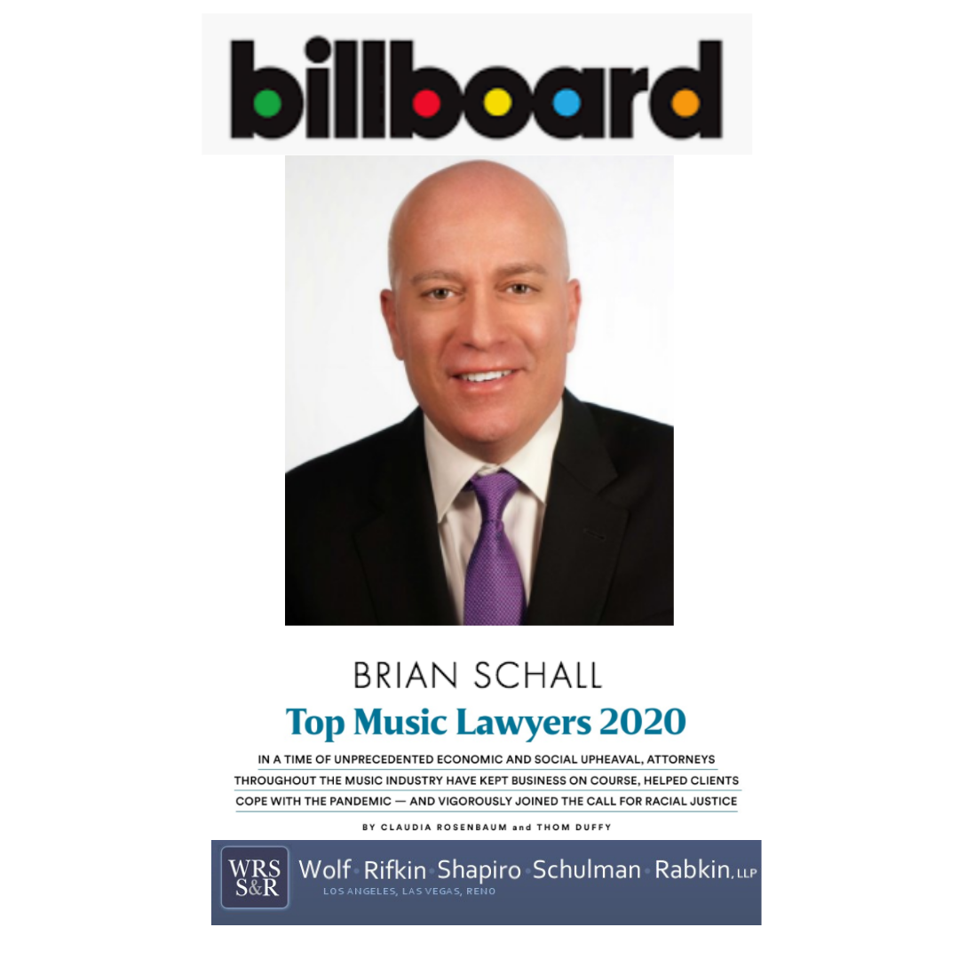 Billboard Top Music Lawyers 2020 - Brian Schall 10-01-20.png