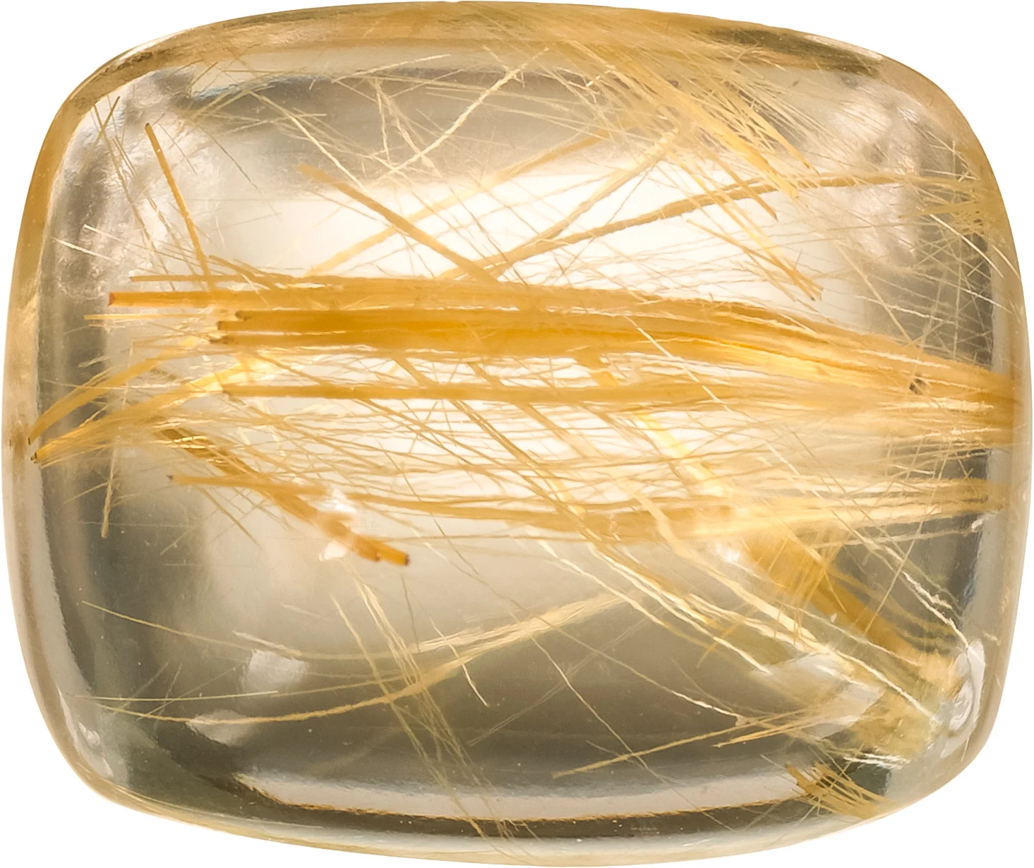 RUTILATED QUARTZ, RECTANGULAR CUSHION 