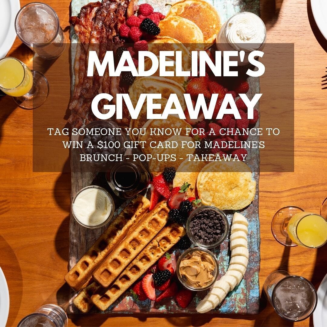 ✨BRUNCH GIVEAWAY✨
.
.
Madeline&rsquo;s is giving away a FREE $100 Gift Card that can be used at any of our Brunches, Pop Ups, or Take Away!
.
.
Next event: Madeline&rsquo;s Family Style Brunch Sunday March 28th!
Reservation link is in our bio☝️
.
.
H