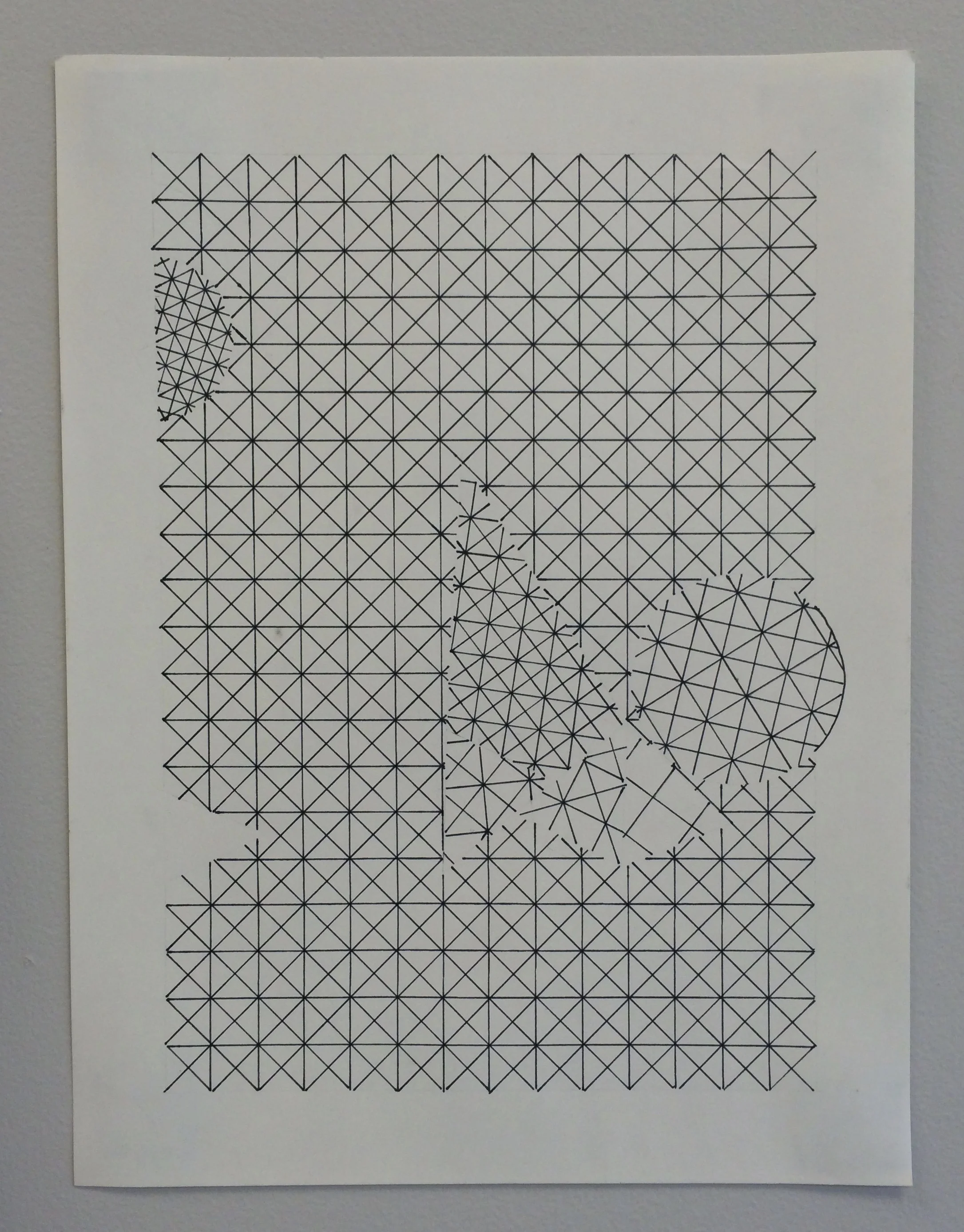 untitled, 9"x12" pen on paper, 2015