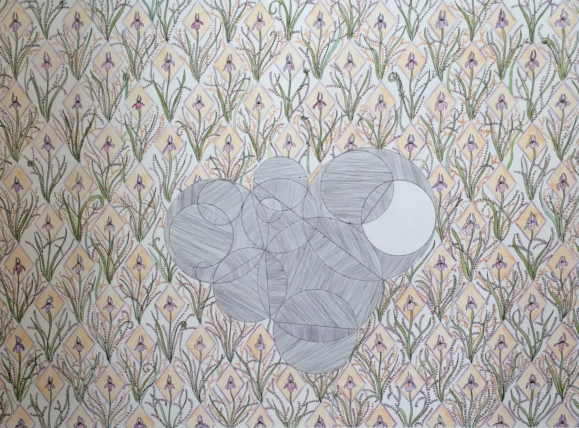 the doldrums, 20"x30" pen and pencil on paper, 2014