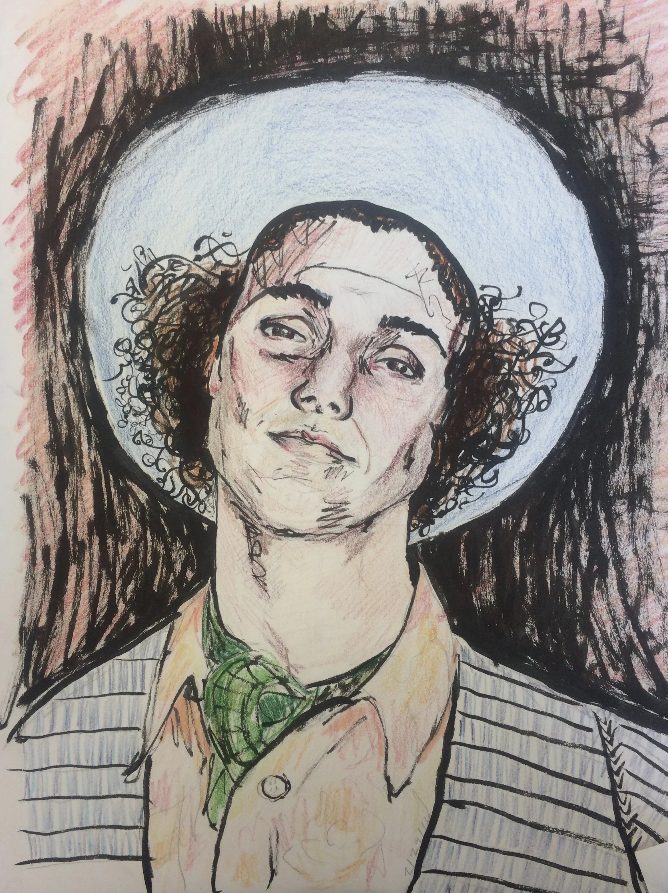 Rio, pencil and ink on paper 8.5" x 11"