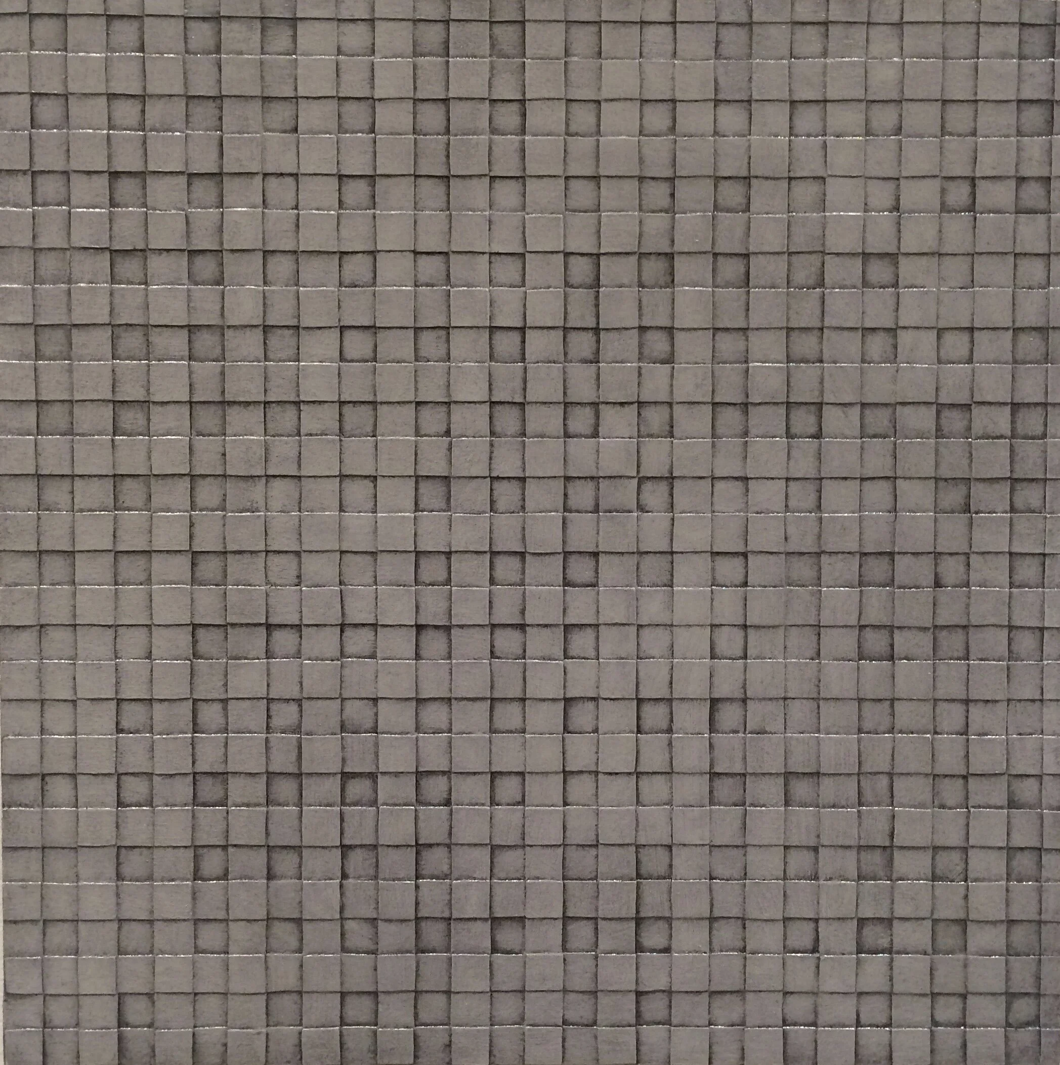 Untitled, oil and paper on board, 14" x 14" 2015