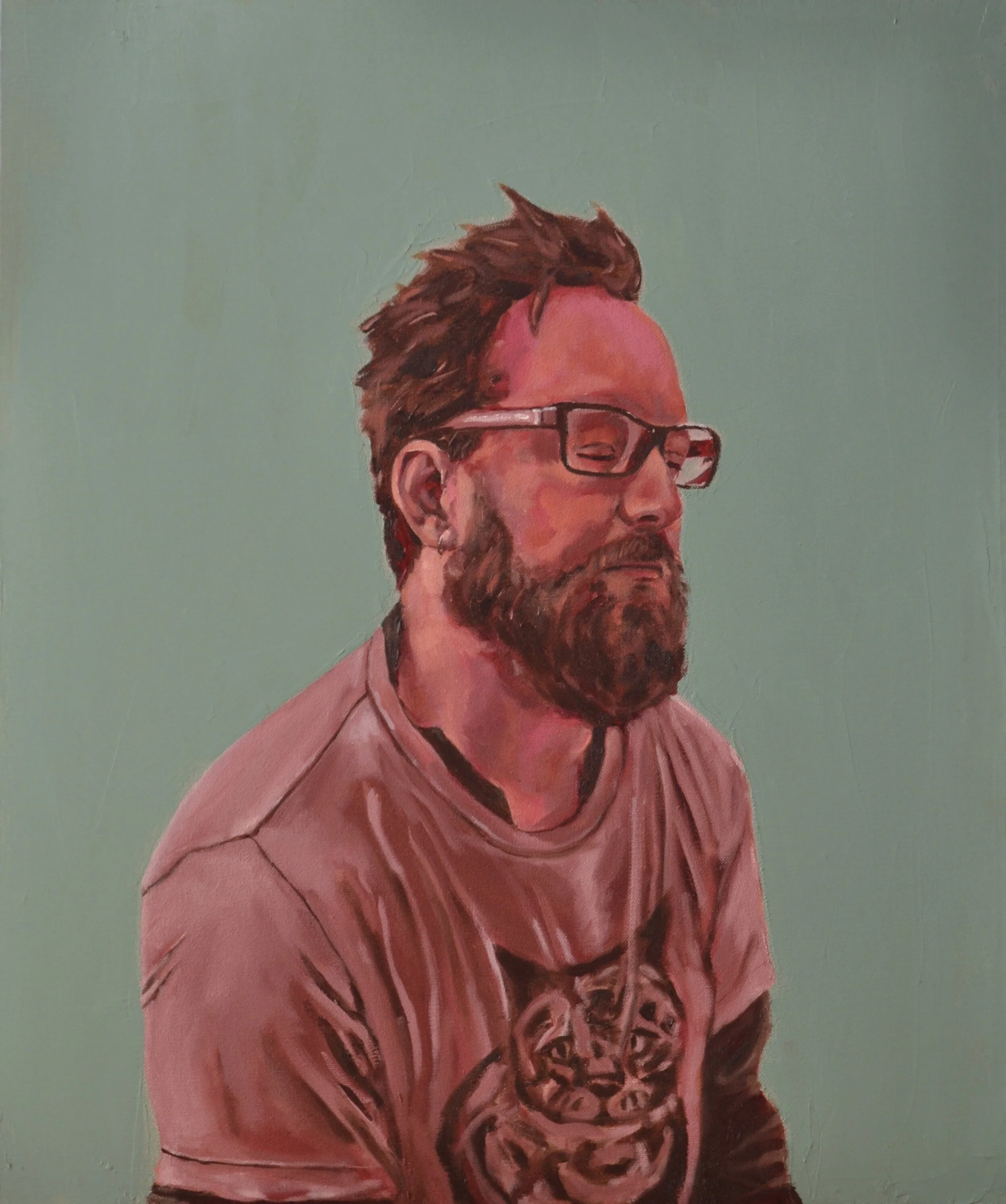 Jeff, oil on canvas, 18" x 20" 2015