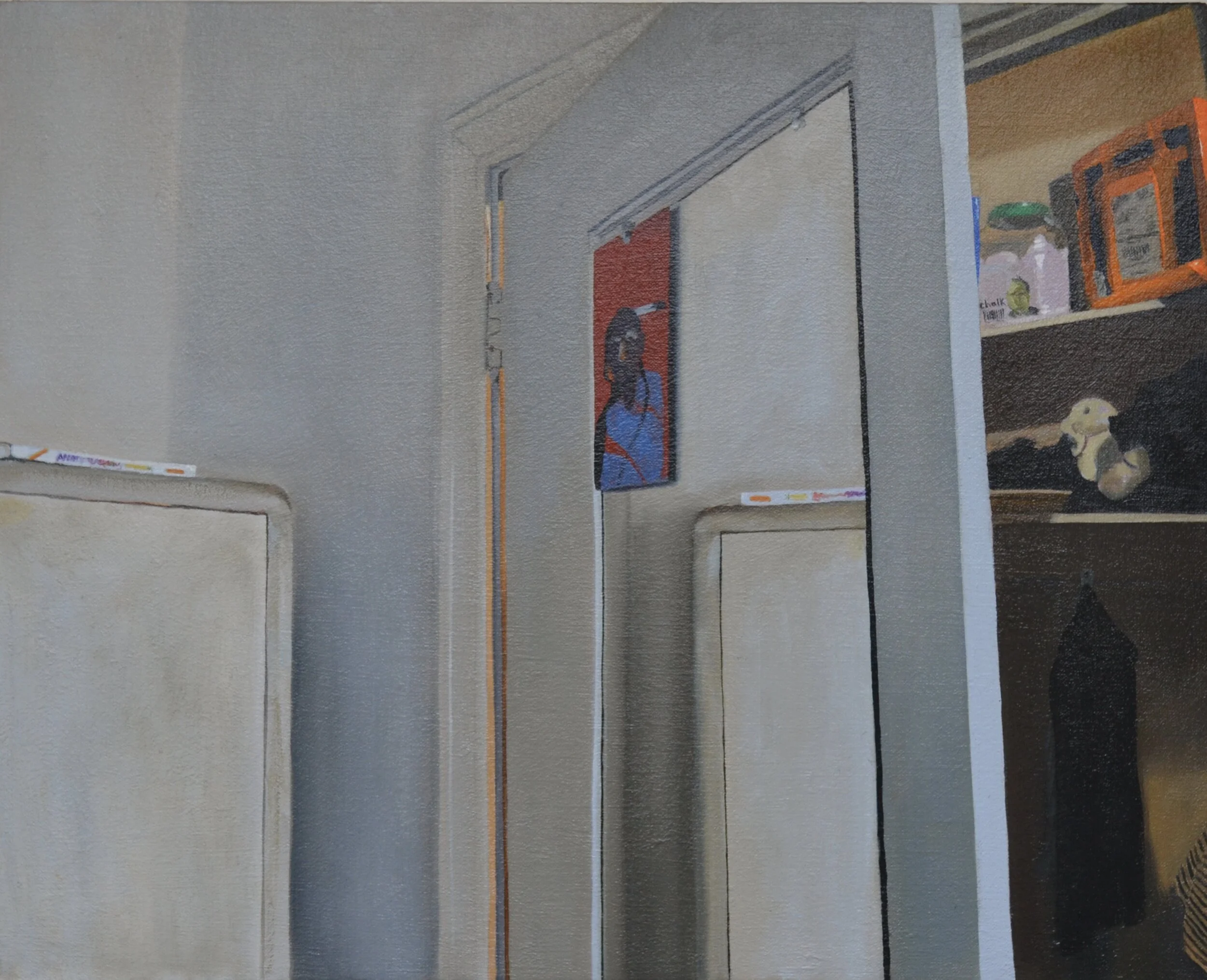 Closet, oil on linen, 16" x 20" 2018