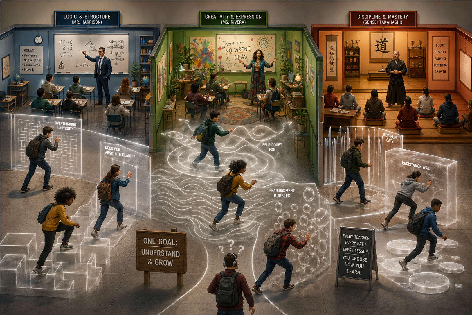 From the teacher’s perspective, these differences can feel like expressions of personality or creativity. From the student’s perspective, they install that invisible cognitive obstacle course