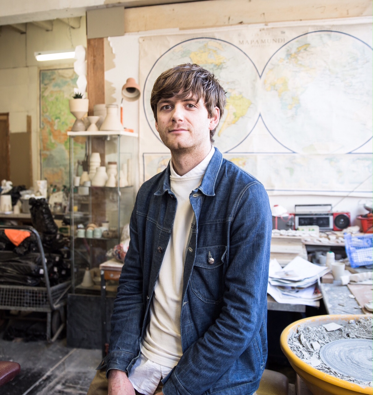 Joe Hartley in his studio. Photo courtesy of Rob Evens.