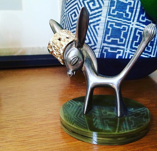 Little donkey seba ring holder loving his new place.