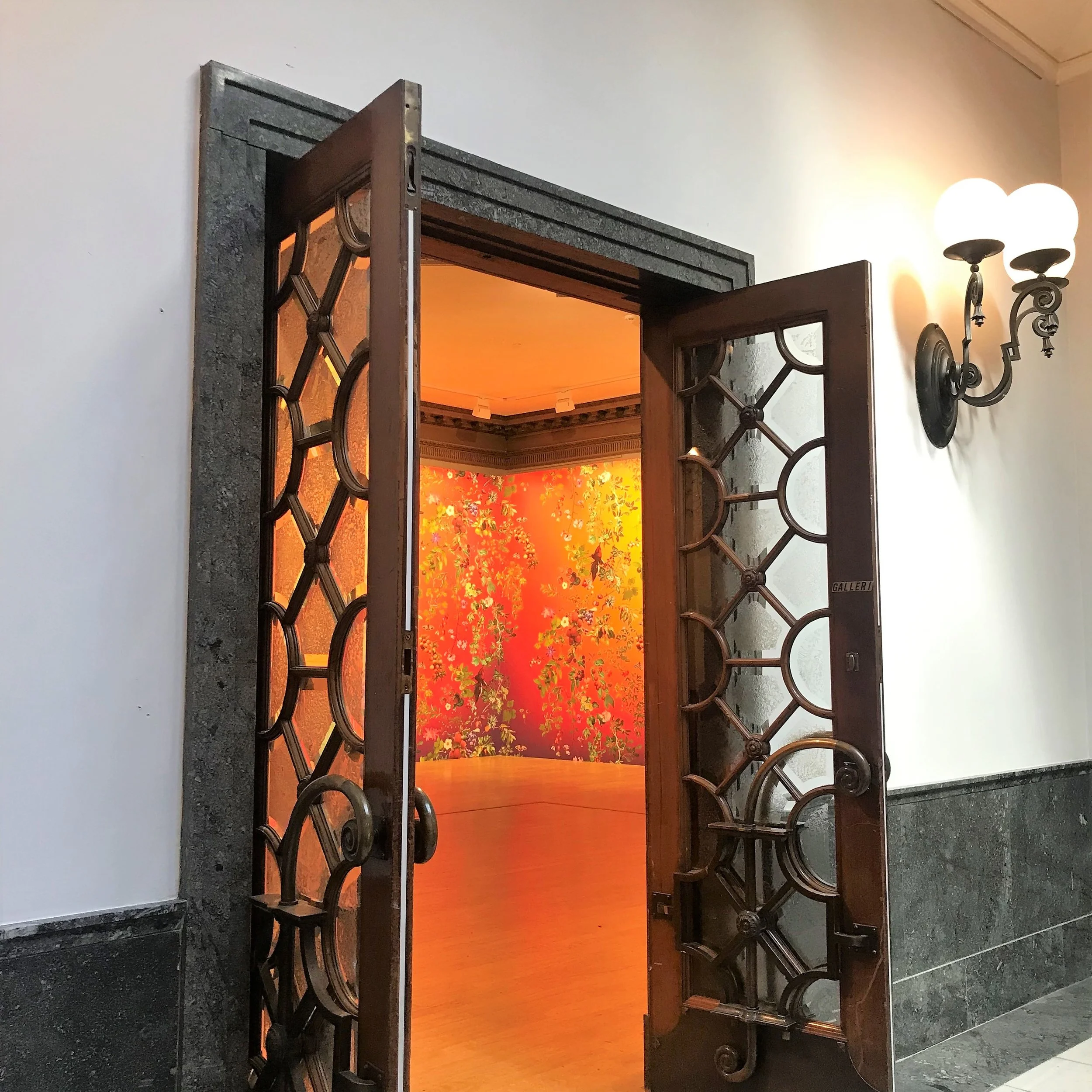 Beautifully inviting entrance to a gallery in Bergen.