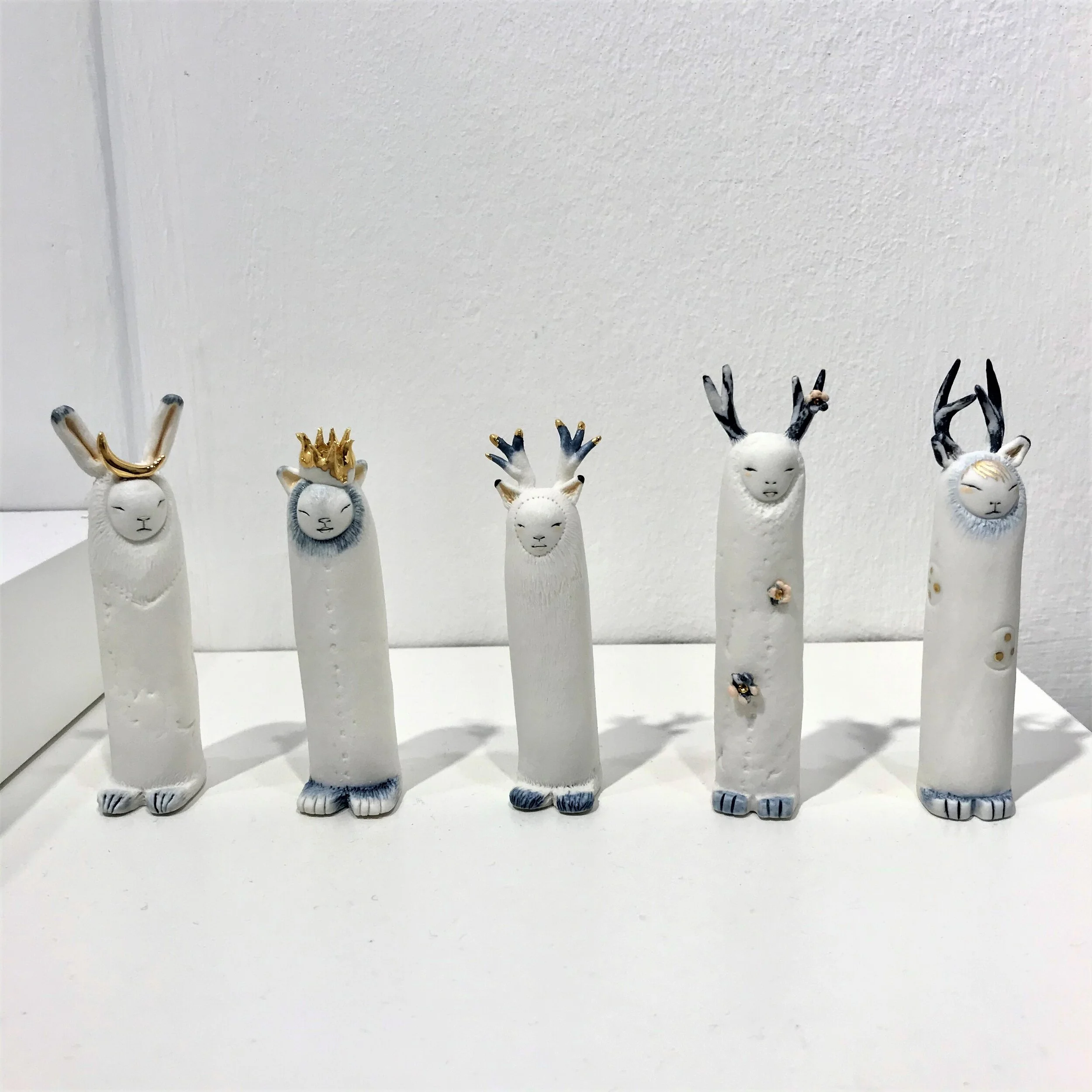 Marina Bauguil - working in paper porcelain, Marina’s work is inspired by the Wabi Sabi concept of beauty through imperfection. I love these dream like tiny figures, so beautiful with individual character and super sized charm. www.marinabauguil.com