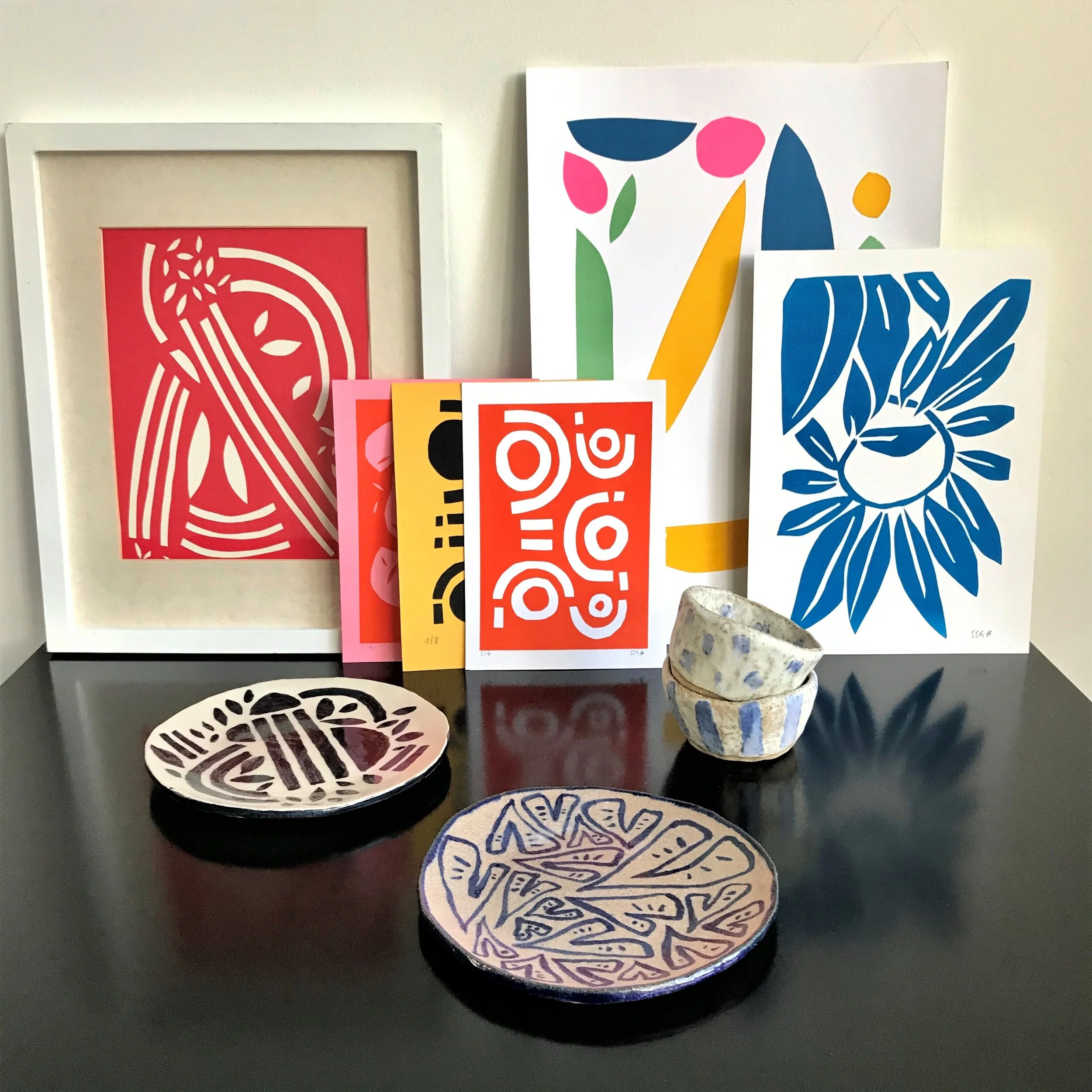 Abstract Screenprint Abstract screen print — Cup + Cloth
