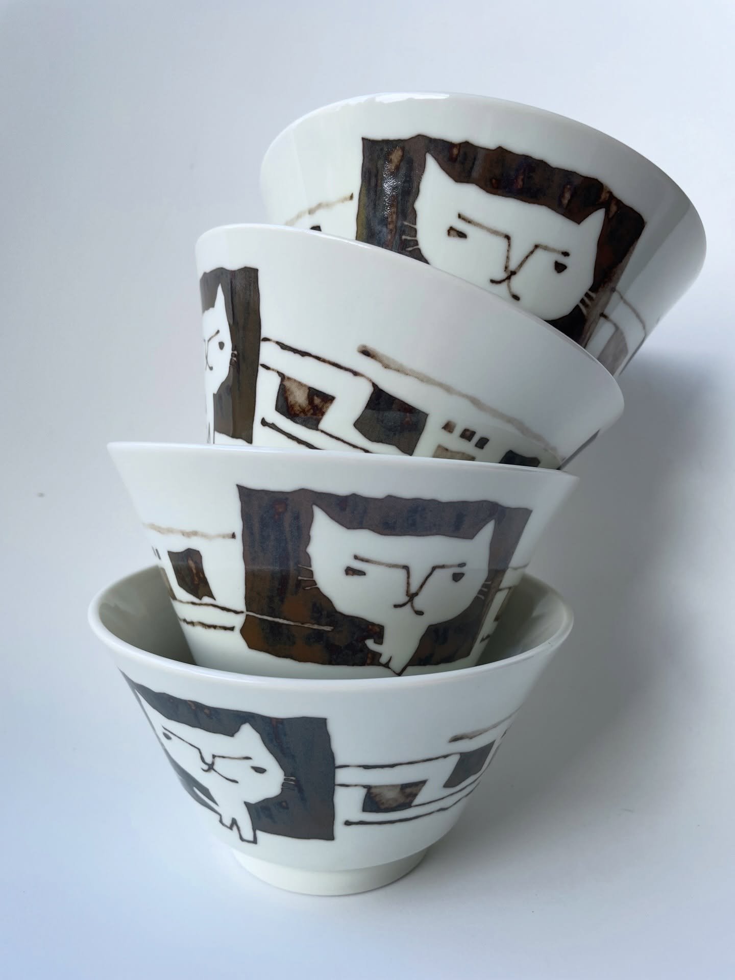Grumpy cat dishes available. Made in Japan, these Minoyaki ceramic tableware are decorated with adorable cat motifs, from the &ldquo;Cat Journal&rdquo; series, imagined by talented designers. Ideal for cat lovers, this set adds a playful and warm atm