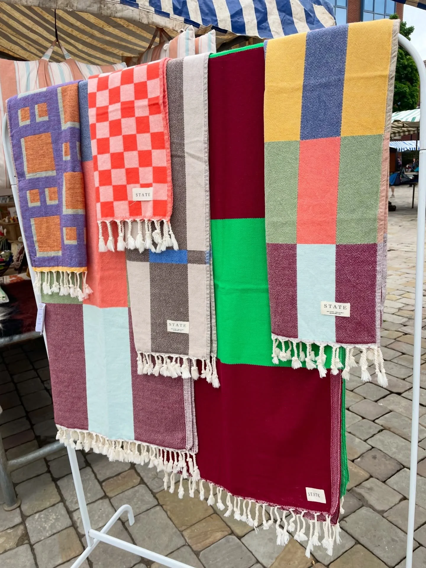 Treacle Sunday showing off the new textiles from @statethelabel. I&rsquo;m here every last Sunday of the months, it&rsquo;s a great event on the cobbles of Macclesfield 9-3.30.
