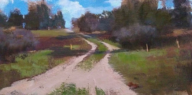 Nantucket Sand Path II oil on canvas 6x12 $550.jpg
