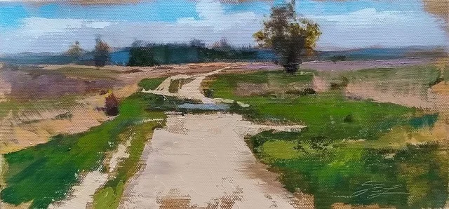 Nantucket Sand Path III oil on canvas 6x12 $550.jpg