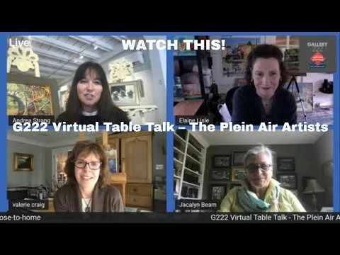 G222 Virtual Table Talk - The Plein Air Artists #artgallery